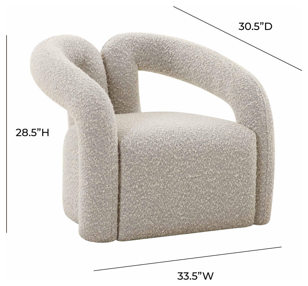 Jenn Speckled Boucle Accent Chair