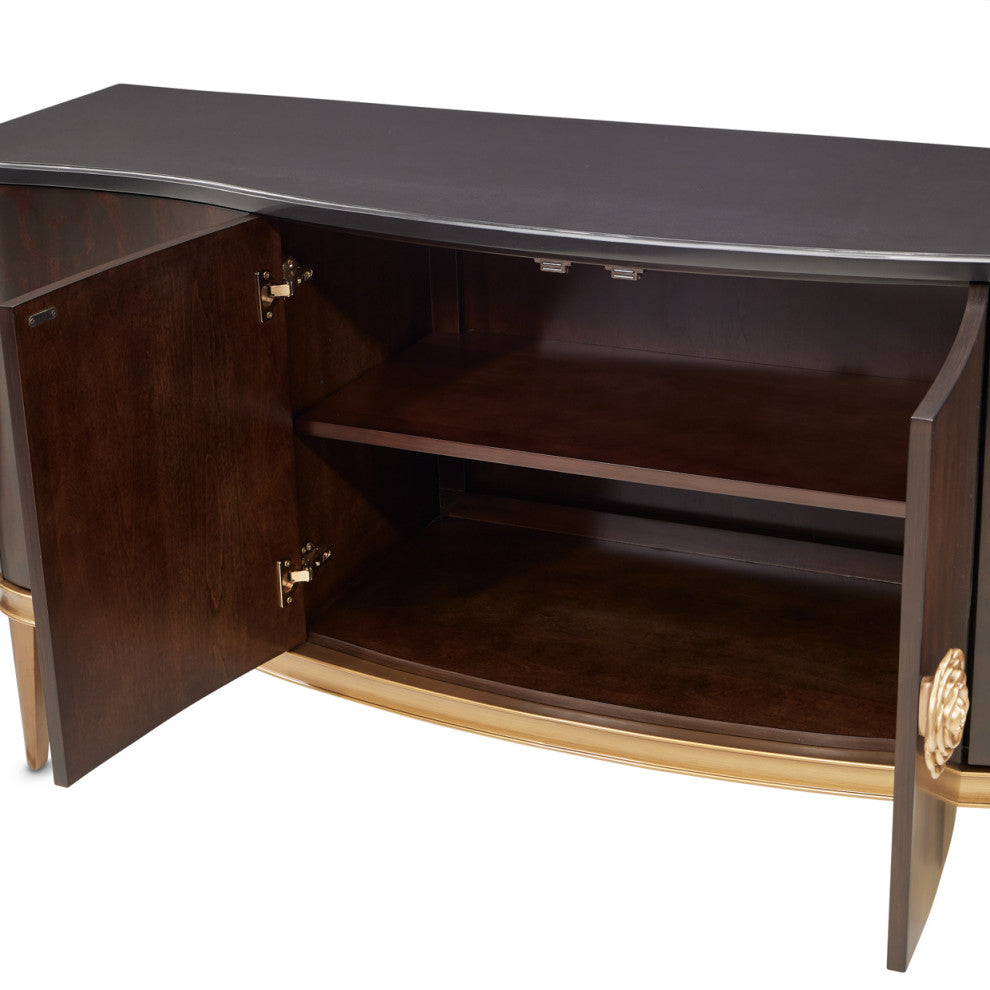Camellia Field Sideboard, Warm Pecan