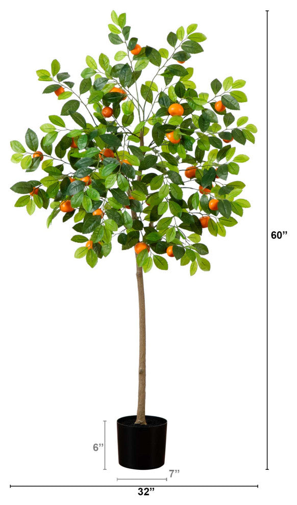 5ft. Artificial Tangerine Tree
