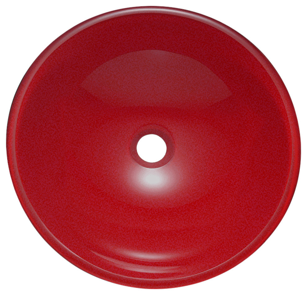 Novatto Rosso Glass Vessel Sink
