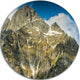 Rocky Summit In Tatra Mountains, Landscape Disc Metal Wall Art, 11"