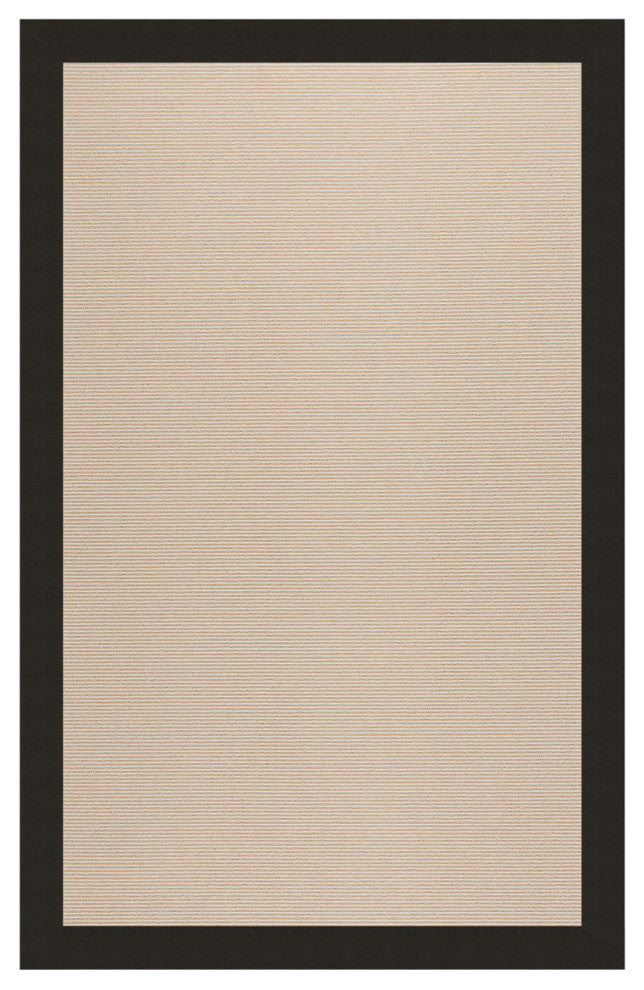 Capel Zoe-Beach Sisal Ebony 2009_314 Machine Tufted Rugs - 3' X 5' Rectangle