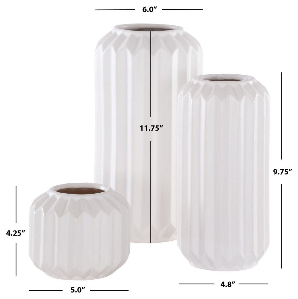 Safavieh Emari Ceramic Vase, White