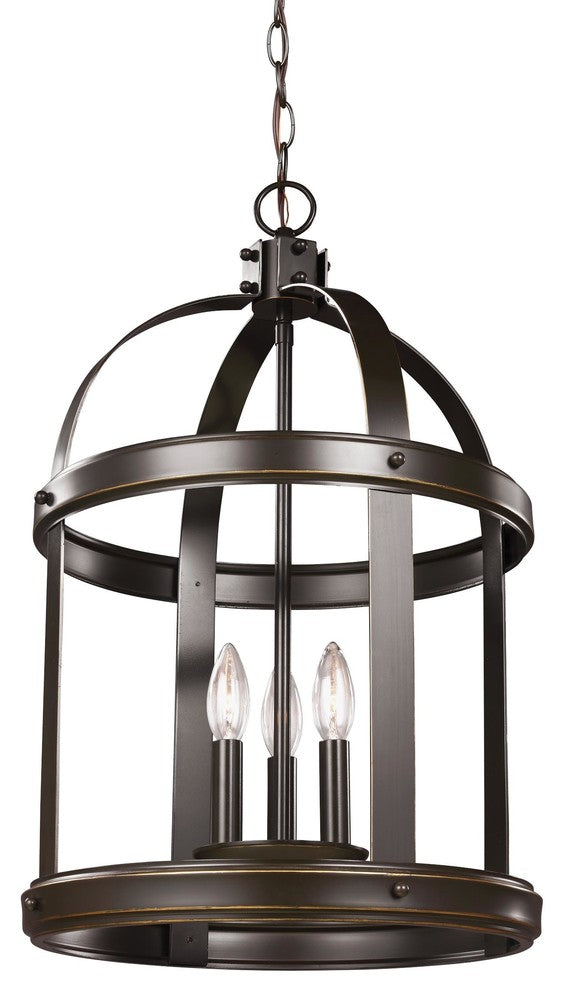 Visual Comfort 5240703-782-Three Light Hall/Foyer Pendant, Lonoke