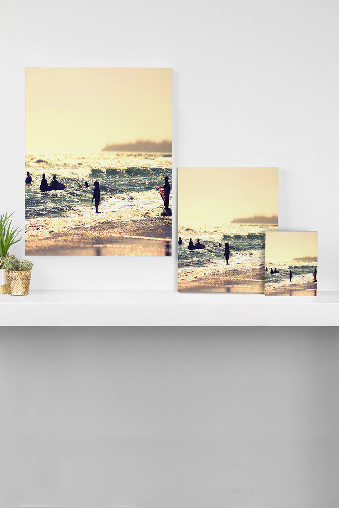 Deny Designs Shannon Clark Sunset Surfers Art Canvas