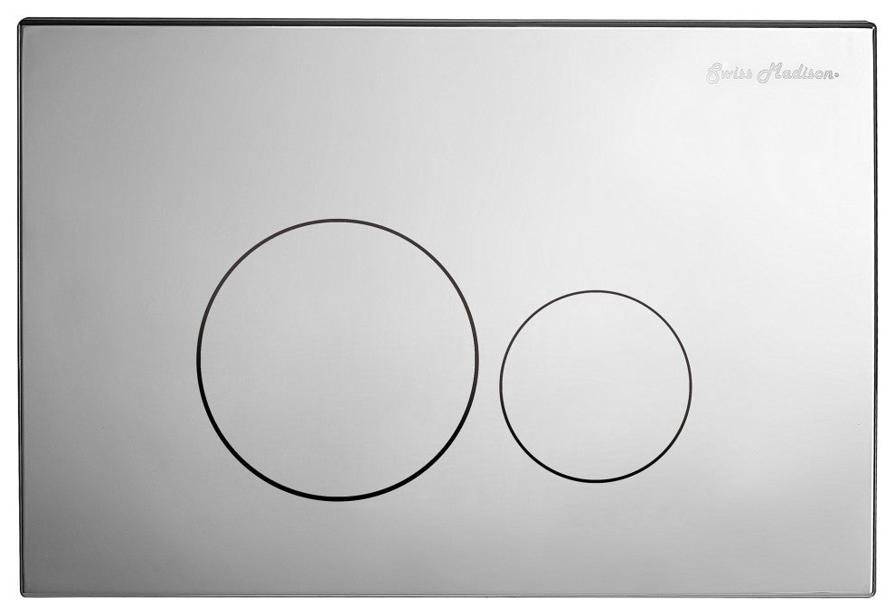 Wall Mount Actuator Flush Push Button Plate in Chrome