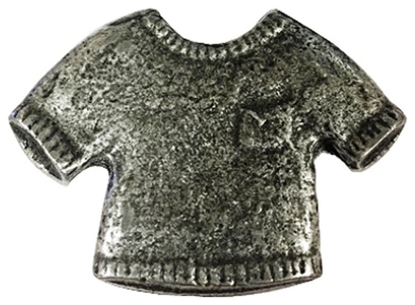 Shirt Cabinet Knob, Pewter