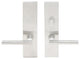 Sunrise Lever, Tubular Passage With Privacy Bolt, RH, Satin Stainless Steel