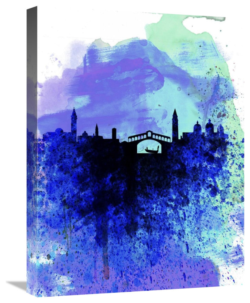 "Venice Watercolor Skyline" Fine Art Print