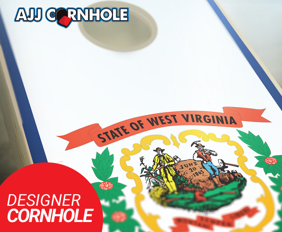 West Virginia Flag Cornhole Set