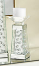 Sparkle 4" Contemporary Crystal Candleholder, Clear