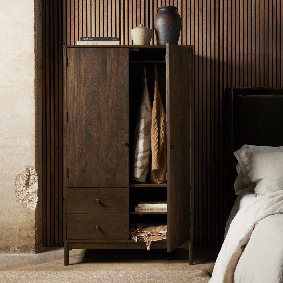 Ophelia Armoire-Aged Brown