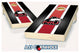 Northern Illinois Striped Cornhole Set