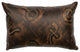 Tombstone Embossed Pillow, 12x18, Leather Back
