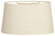 Shallow Oval Hardback Lampshade, Linen Beige, 16"x18"x9.5"