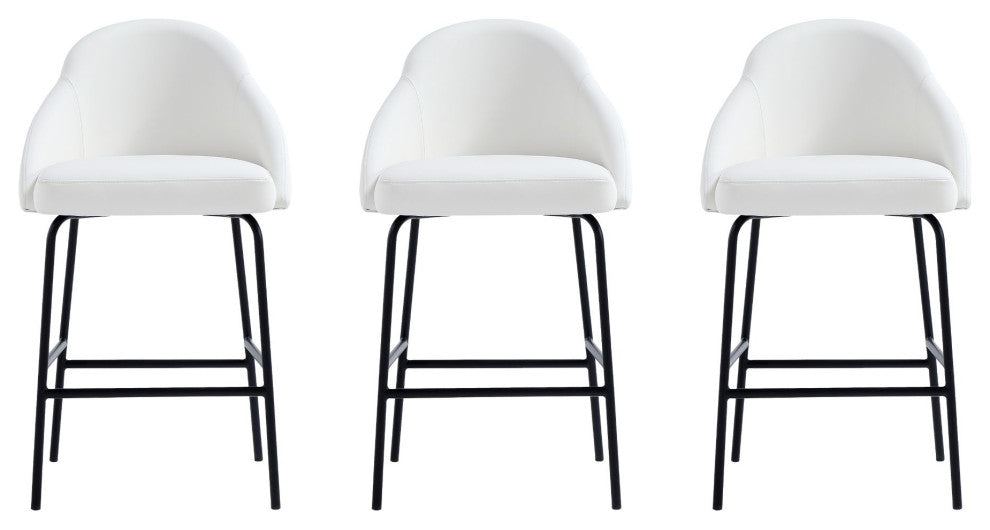 Manhattan Comfort Gracie Counter Stool, Set of 3