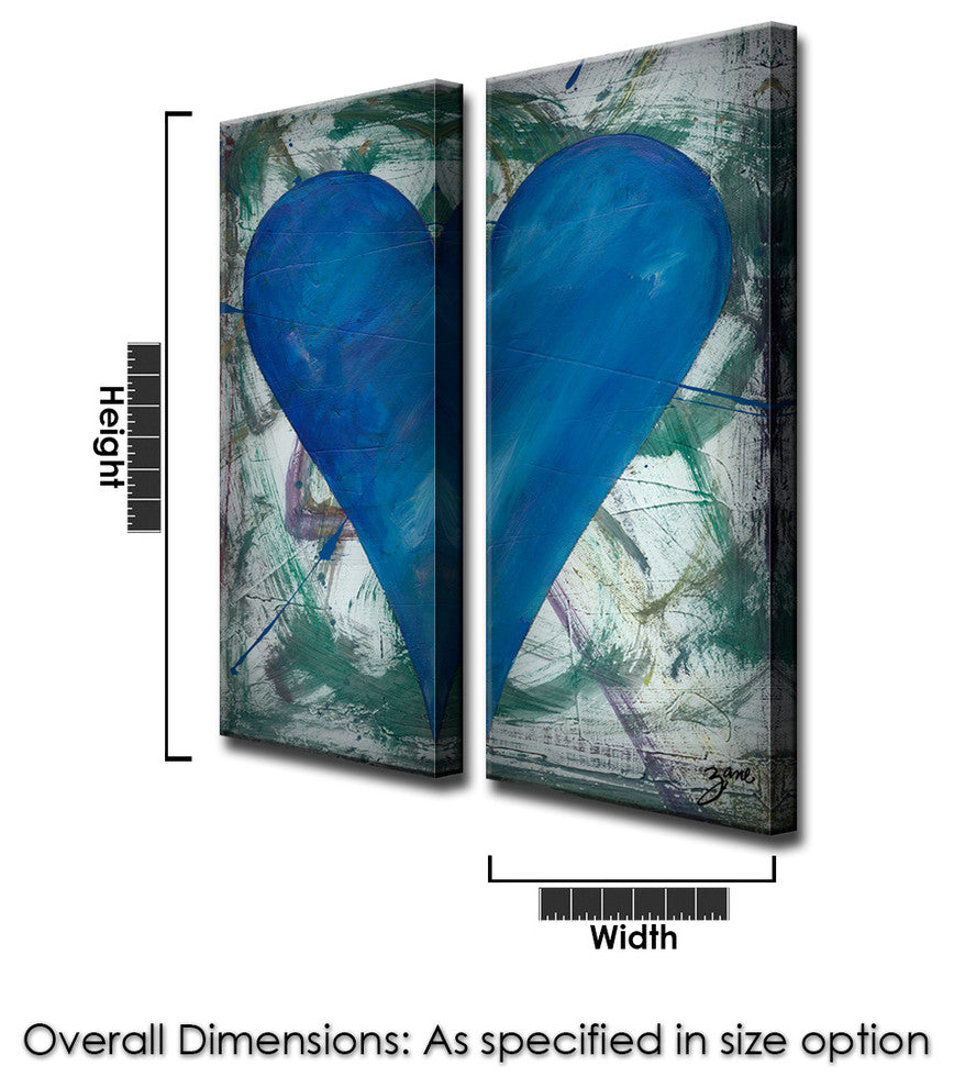 Heartwork "Daquan" 2-Piece Canvas Art Set, 30"x12"