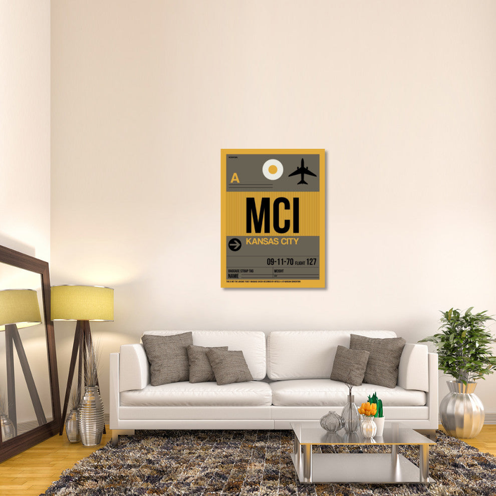 "MCI Kansas City Luggage Tag 1" Fine Art Print