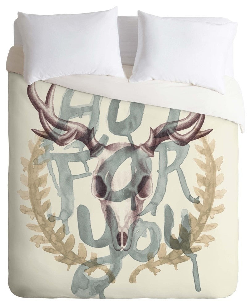 Deny Designs Wesley Bird Hot For You Duvet Cover - Lightweight