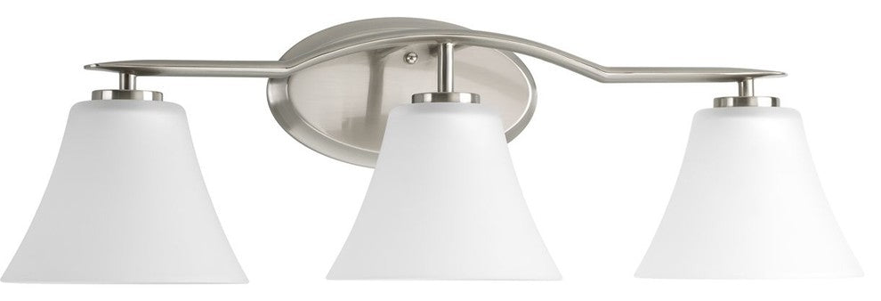 Bravo Collection 3-Light Bath Light, Brushed Nickel