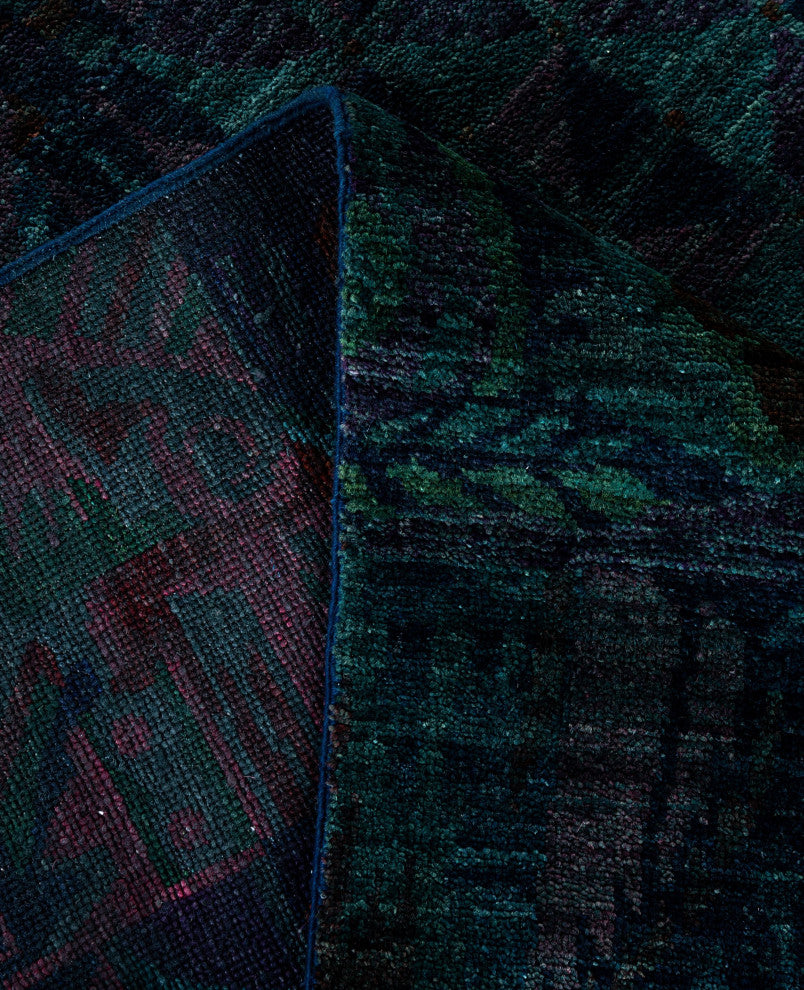 Overdyed One-of-a-Kind Hand-Knotted Area Rug Multi, 5' 3" x 12' 3"