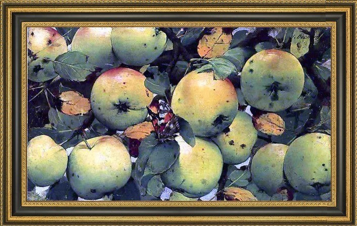 Joseph Decker the Red Admiral Framed Premium Canvas Print, 16"x24"