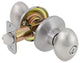 Delaney Hardware Derby Keyed Entry Knob Set, Satin Nickel