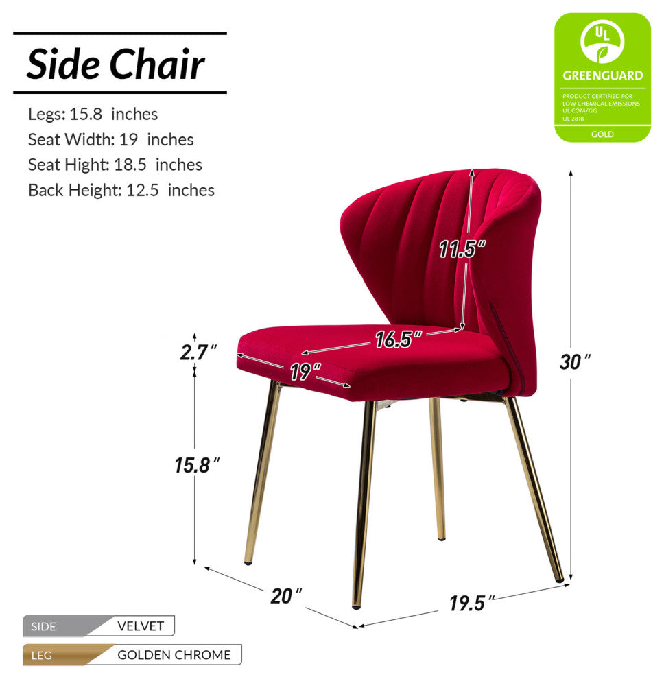 Milia Dining Chair, Red