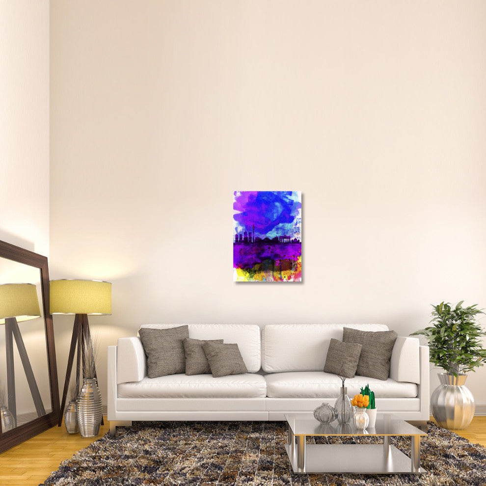 "Berlin Watercolor Skyline" Fine Art Print
