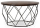 Chester Round Coffee Table by Kosas Home, Dark Brown