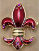 Fleur De Lis Box Red