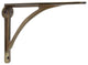 Iron Shelf Bracket, Antique Brass, Large