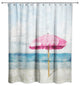 Pink Umbrella 71x74 Shower Curtain