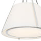 Fulton 3 Light Pendant, Polished Nickel