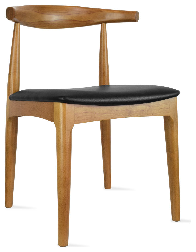 Modern Wooden Dining Chair, Walnut