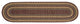Burgundy/Gray/Mustard Oval Table Runner 13"x48"