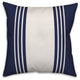 Navy and White Farmhouse Stripe 20x20 Throw Pillow