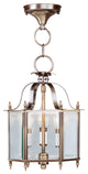 Livingston Convertible Chain-Hang and Ceiling Mount, Antique Brass