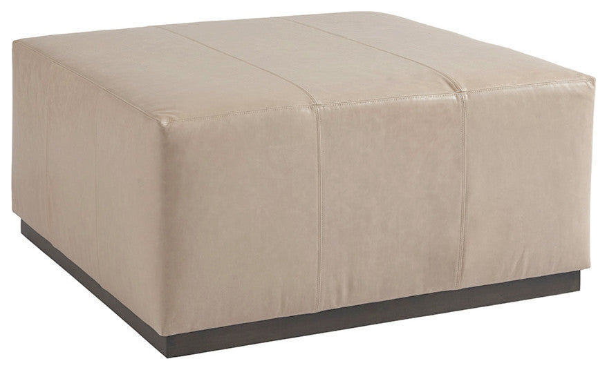 Clayton Leather Cocktail Ottoman