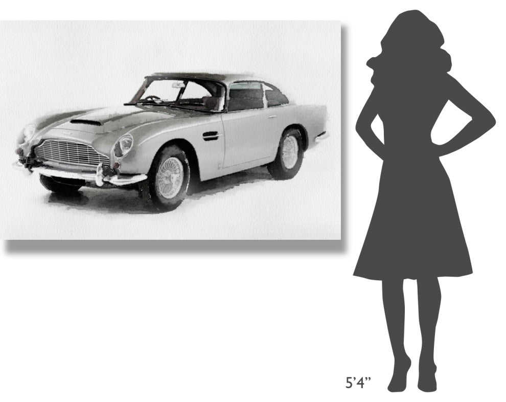 "1964 Aston Martin DB5 Watercolor" Fine Art Print