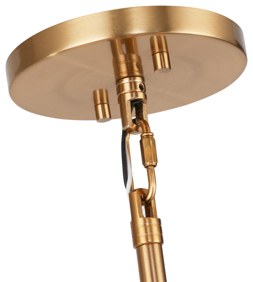 Woodbridge Lighting Stardust 6-Light Sputnik Chandelier, Brass