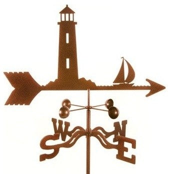 Lighthouse Weathervane With Post Mount