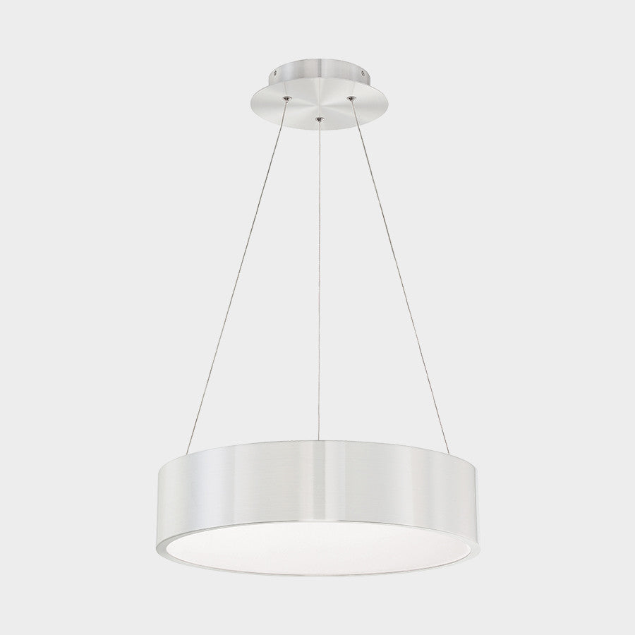 WAC Lighting Corso 18in LED Pendant in Brushed Aluminum