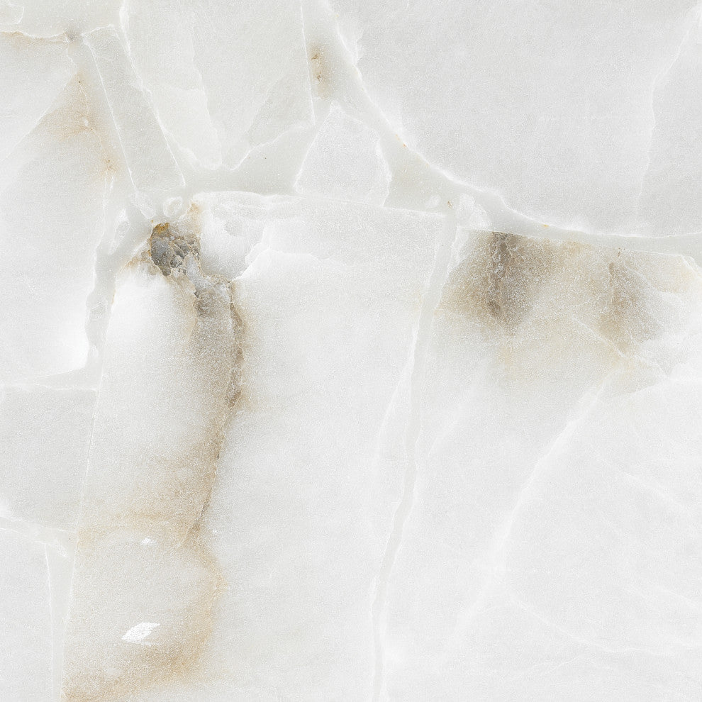 Ghost Horizon Table Lamp, Alabaster With Antique Silver