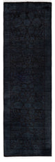 Overdyed One-of-a-Kind Hand-Knotted Area Rug Gray, 2' 7" x 8' 4"
