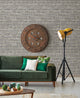 Realistic Brick Pattern Wallpaper, Gray, Bolt