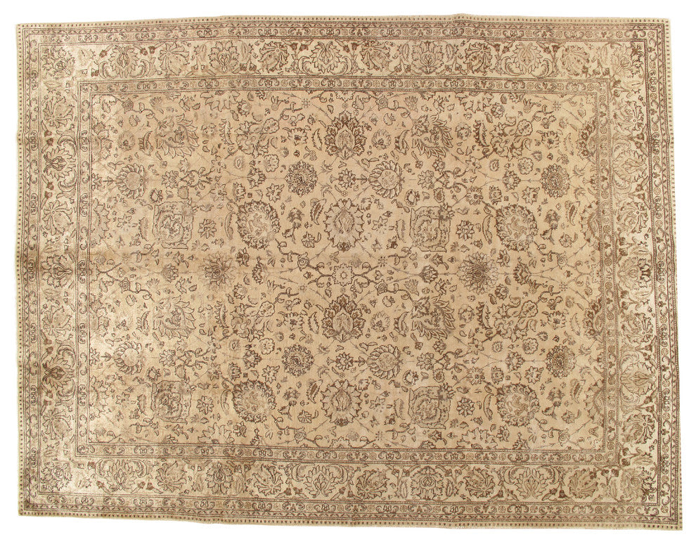 Consigned Tabriz Rug, 12'8"x9'9"