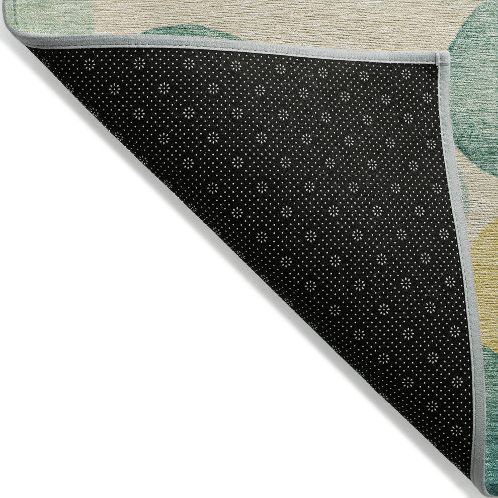 Machine Washable Indoor/Outdoor Chantille ACN1898 Teal 3' x 5' Rug