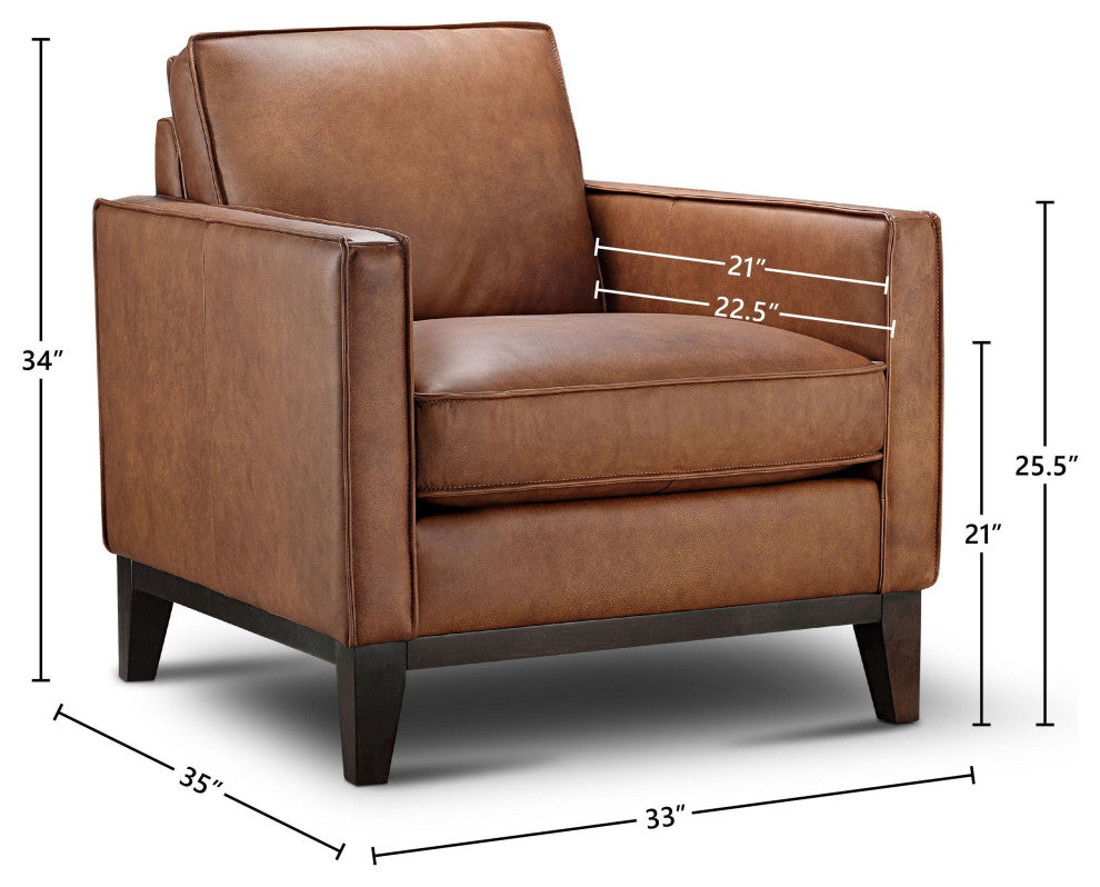 Pimlico 100% Top Grain Leather Armchair