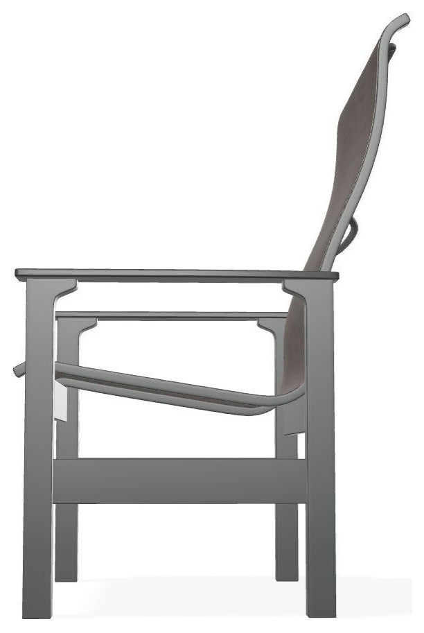 Leeward Sling Outdoor Armchair, James/Graphite